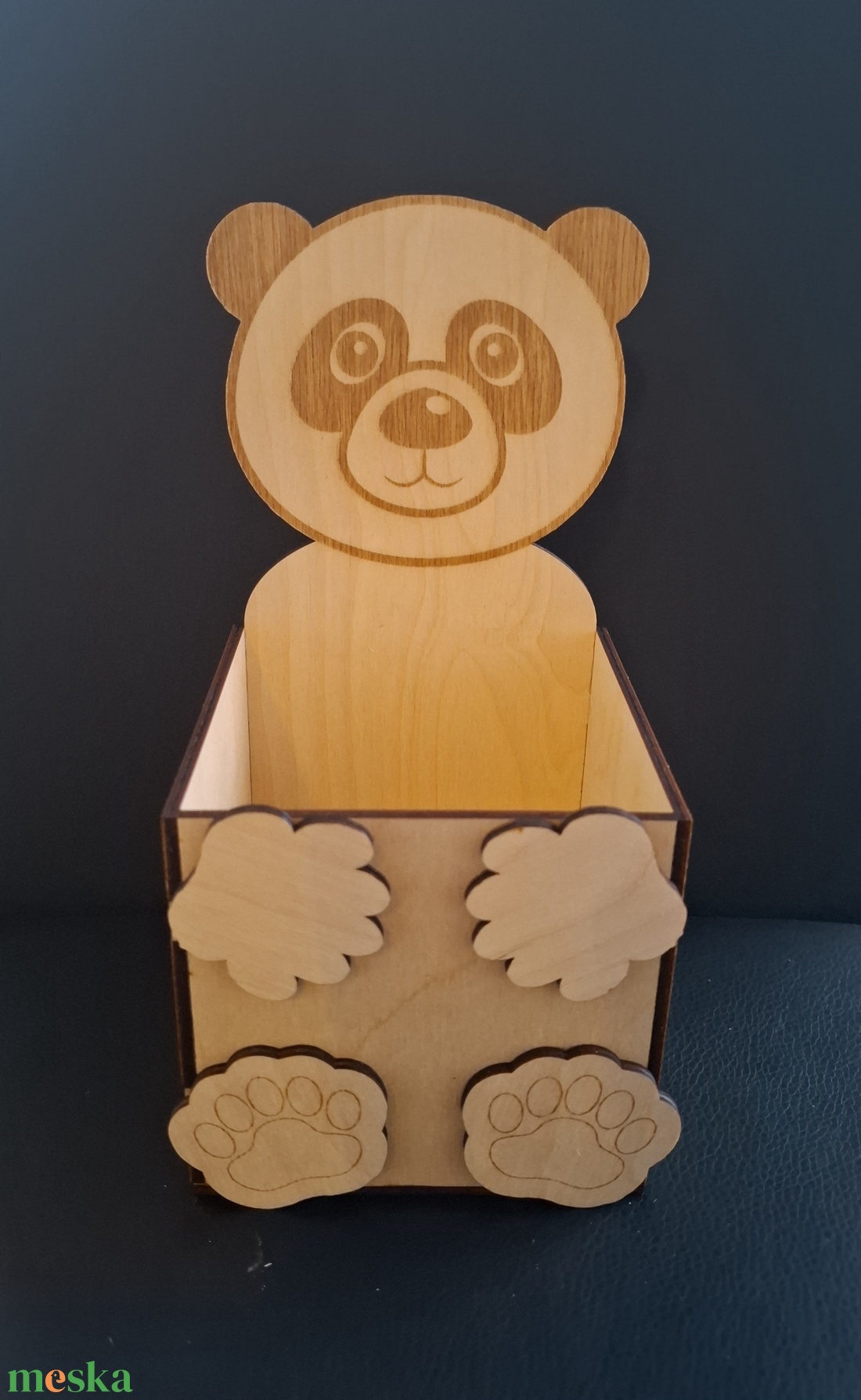 Festhető panda ceruzatarto - otthon & életmód - papír, írószer - tolltartó & ceruzatekercs - Meska.hu