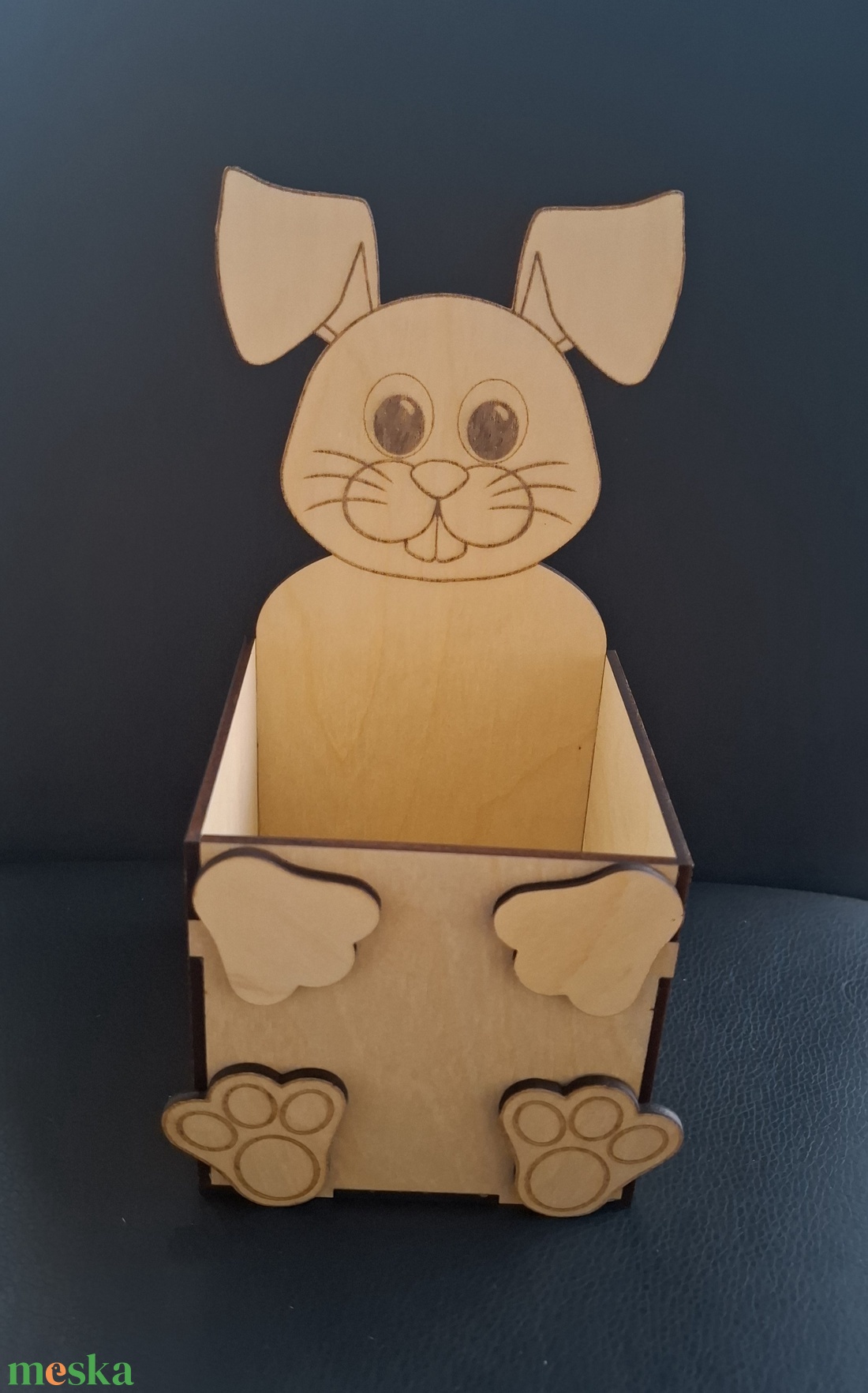 Festhető nyuszi ceruzatartó - otthon & életmód - papír, írószer - tolltartó & ceruzatekercs - Meska.hu