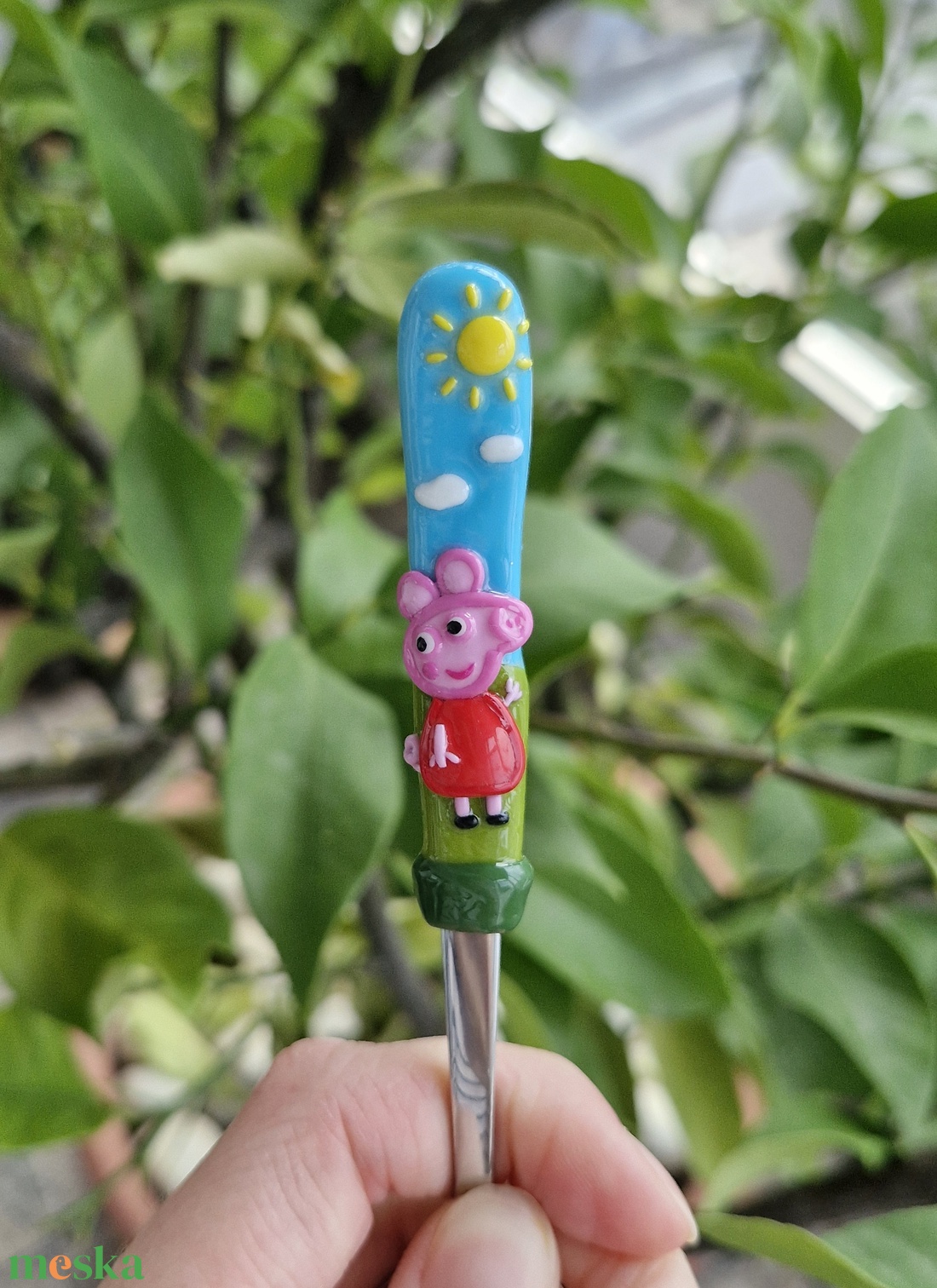 Peppa malac kanál - otthon & életmód - konyhafelszerelés, tálalás - tálalás - kanál & villa - Meska.hu