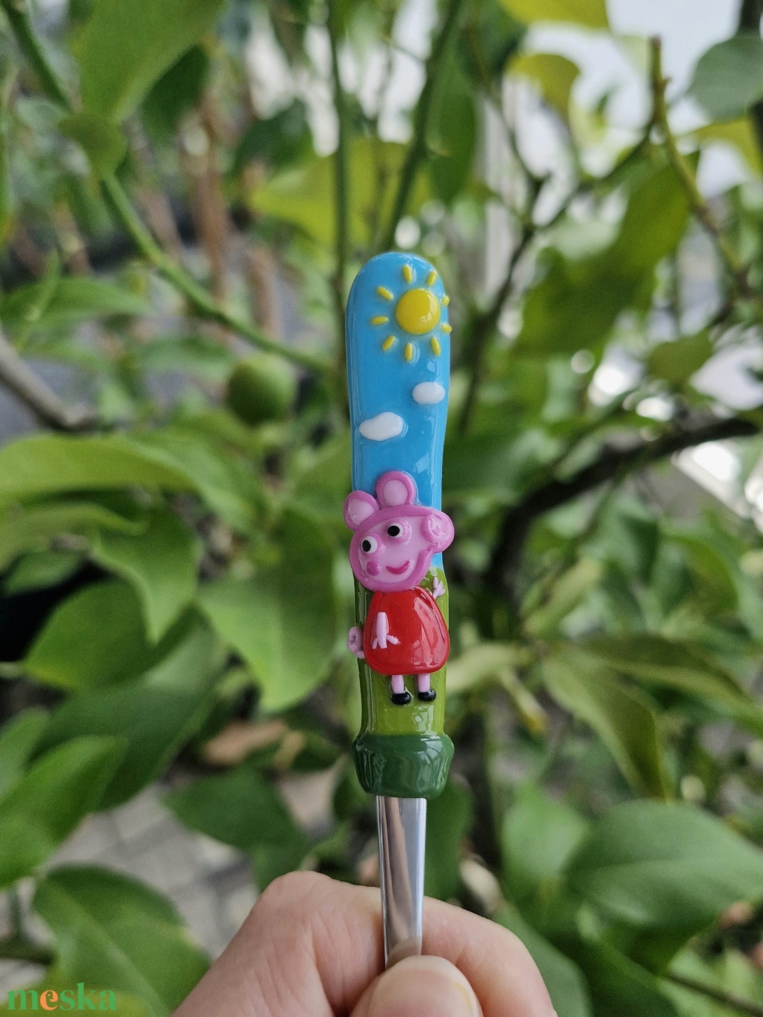 Peppa malac kanál - otthon & életmód - konyhafelszerelés, tálalás - tálalás - kanál & villa - Meska.hu