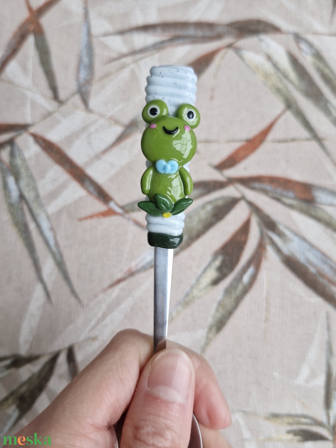 Béka kanál - otthon & életmód - konyhafelszerelés, tálalás - tálalás - kanál & villa - Meska.hu