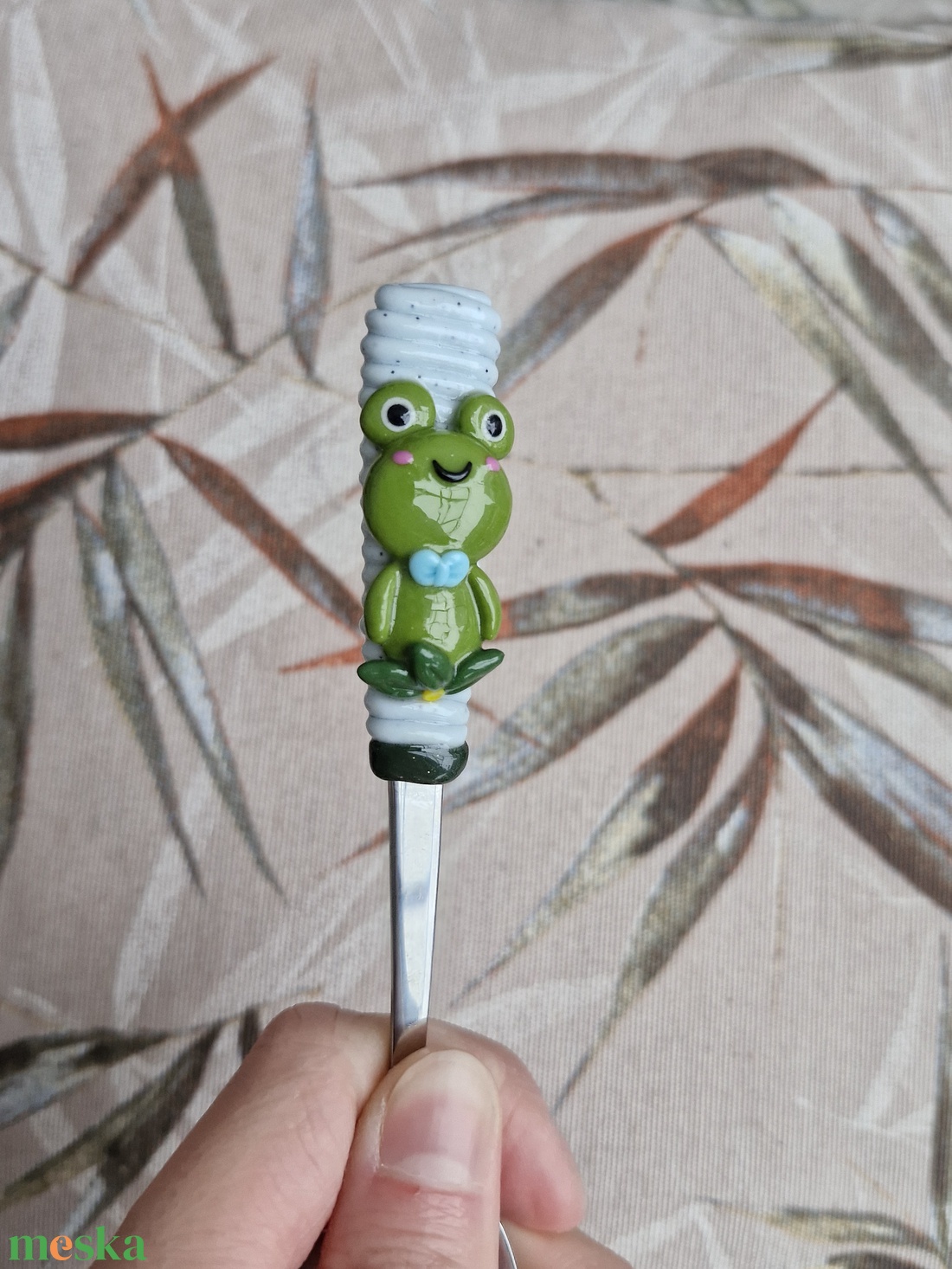 Béka kanál - otthon & életmód - konyhafelszerelés, tálalás - tálalás - kanál & villa - Meska.hu