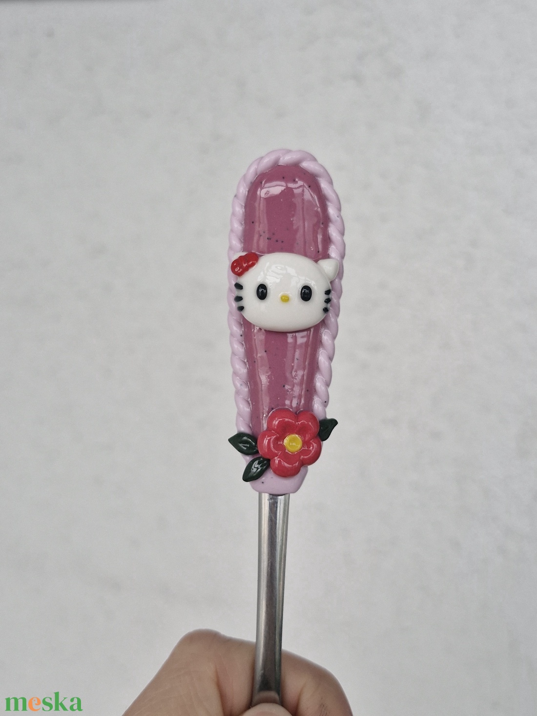 Hello Kitty kanál - otthon & életmód - konyhafelszerelés, tálalás - tálalás - kanál & villa - Meska.hu