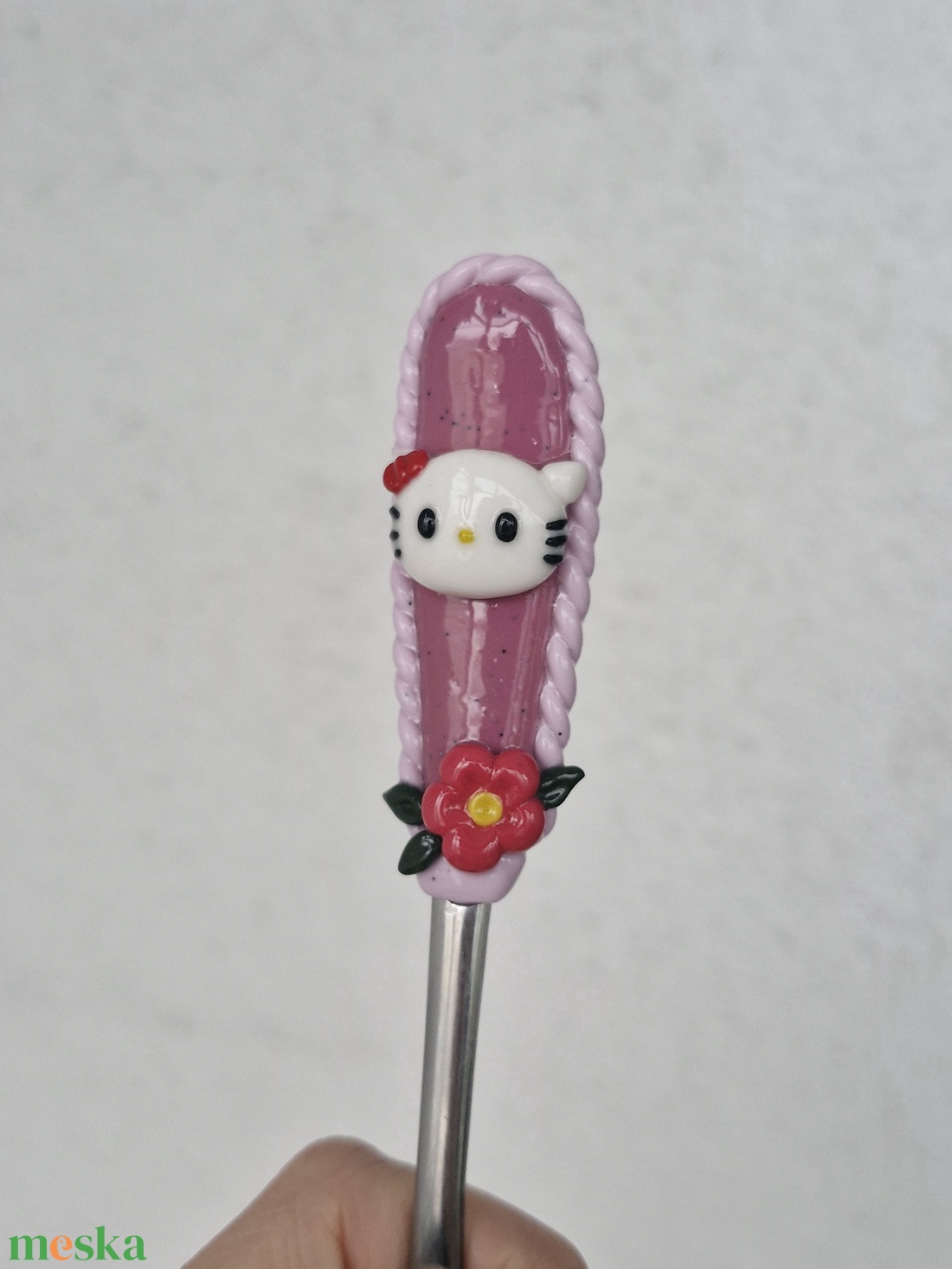 Hello Kitty kanál - otthon & életmód - konyhafelszerelés, tálalás - tálalás - kanál & villa - Meska.hu