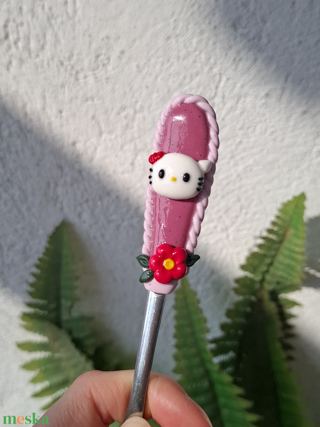Hello Kitty kanál - otthon & életmód - konyhafelszerelés, tálalás - tálalás - kanál & villa - Meska.hu