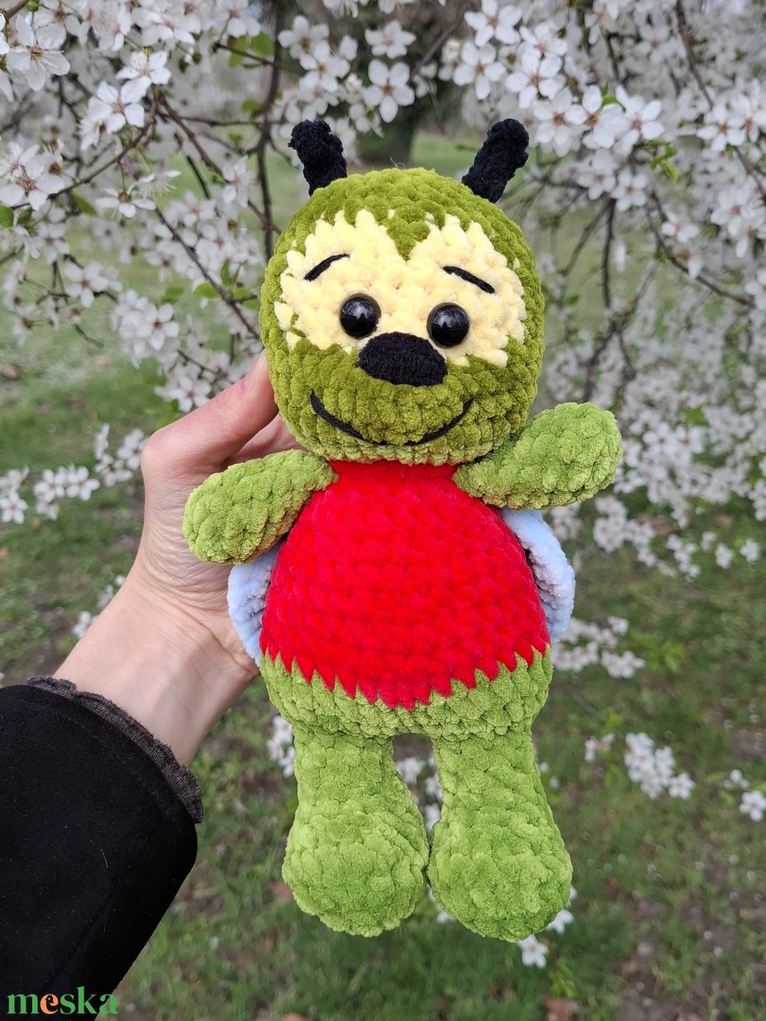 Zöld légy bogár - játék & sport - plüssállat & játékfigura - más figura - Meska.hu