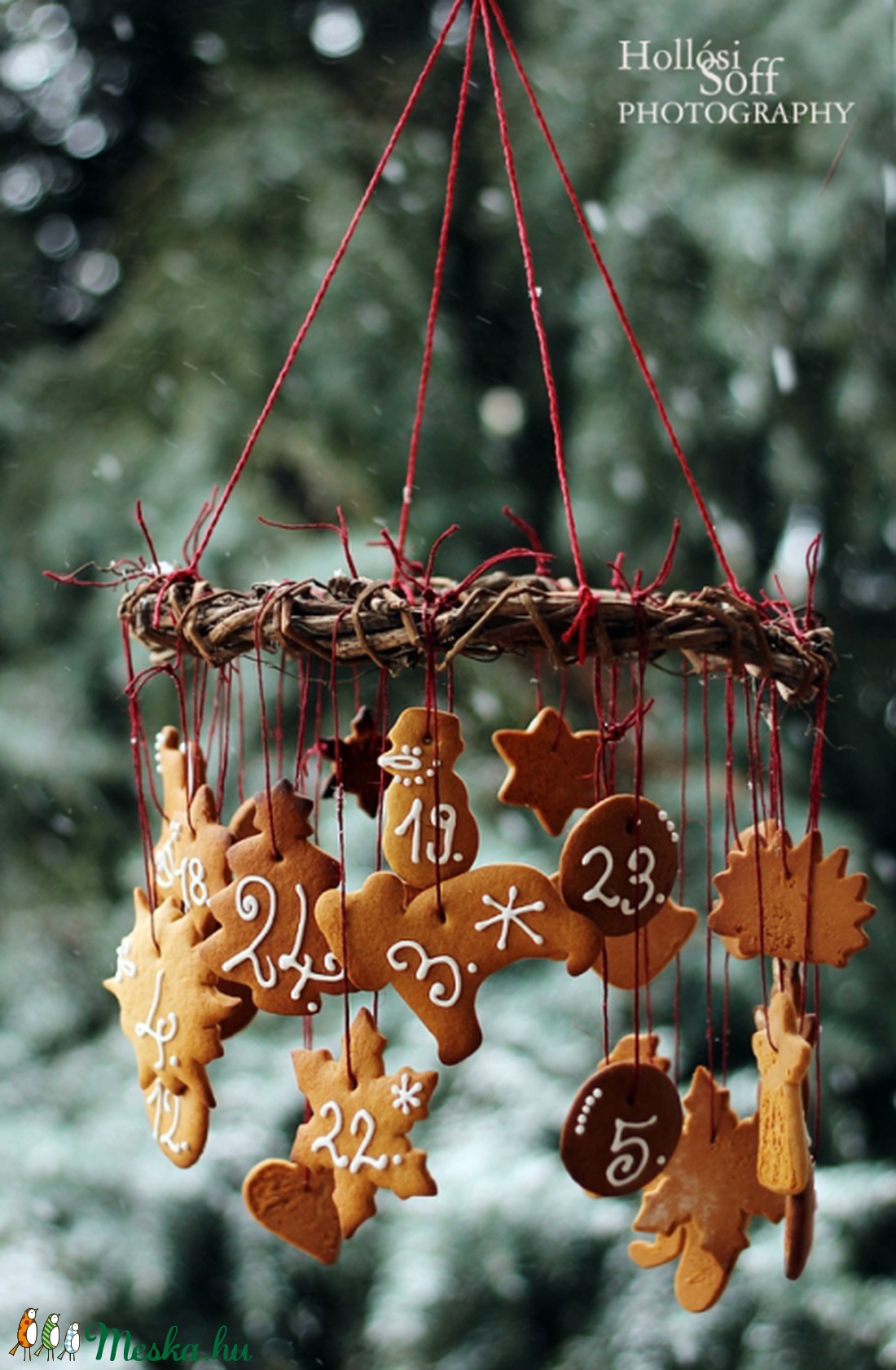 Mézeskalács adventi naptár - karácsony - Meska.hu Mézeskalács adventi naptár - karácsony - Meska.hu
