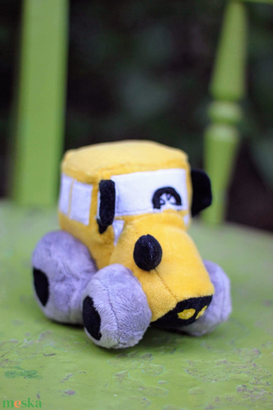 Mini Plüss traktor - játék & sport - plüssállat & játékfigura - plüss autó & motor - Meska.hu