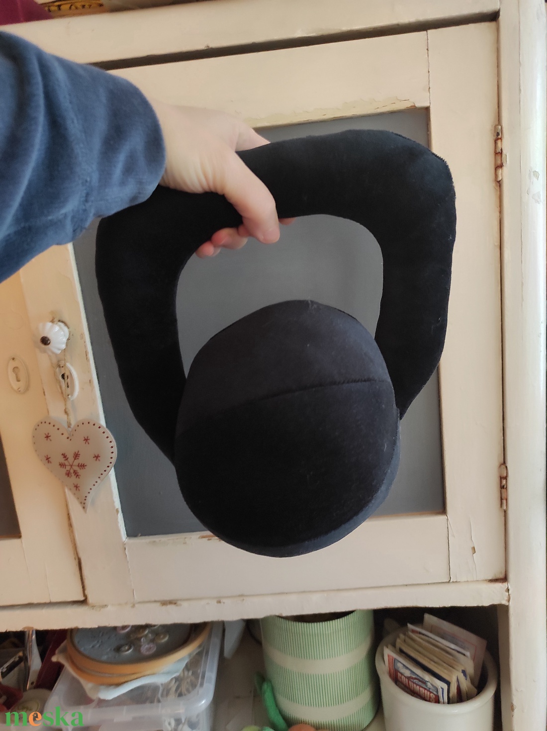 Plüss kettlebell fekete - játék & sport - plüssállat & játékfigura - más figura - Meska.hu