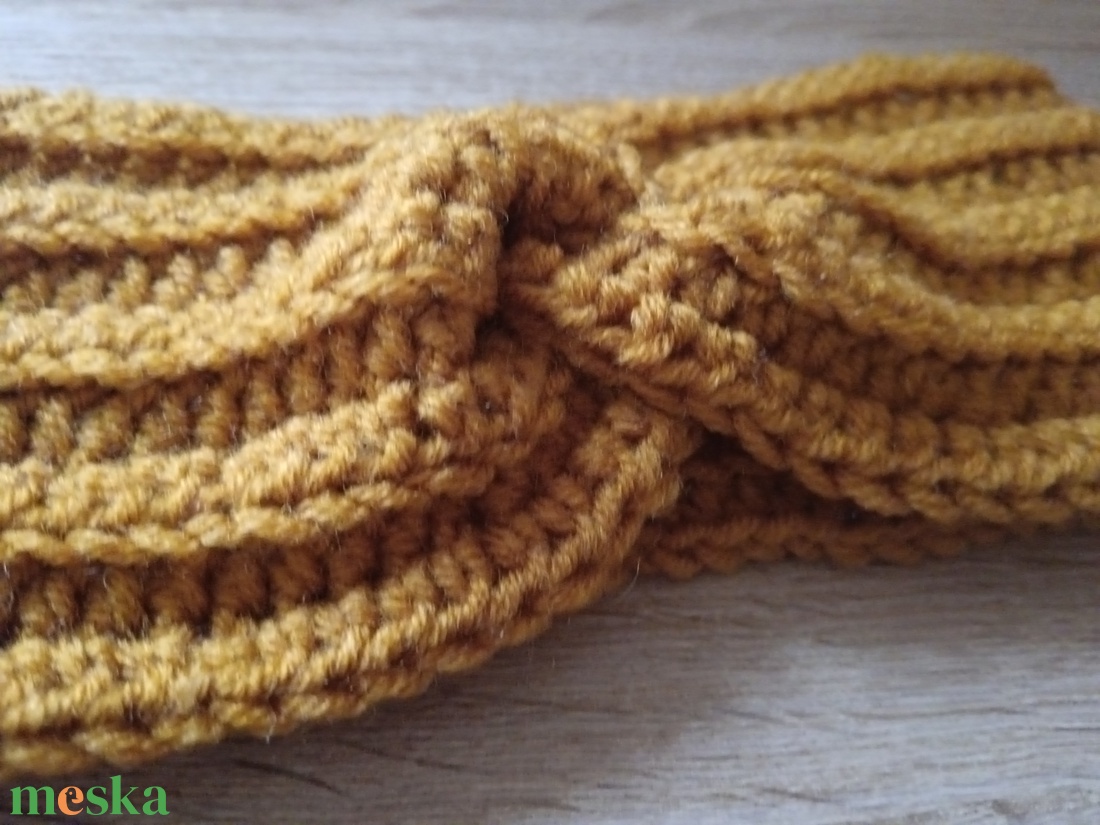 Horgolt fejpánt - ruha & divat - sál, sapka, kendő - fejpánt - Meska.hu