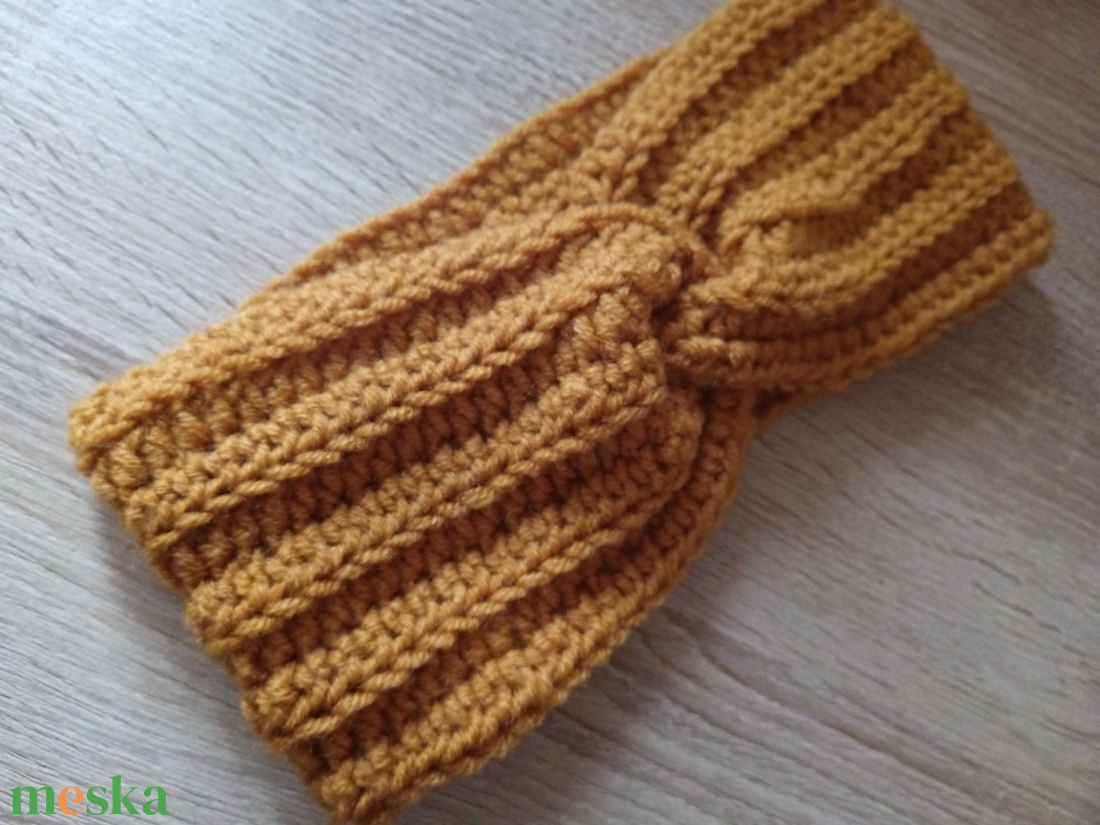 Horgolt fejpánt - ruha & divat - sál, sapka, kendő - fejpánt - Meska.hu