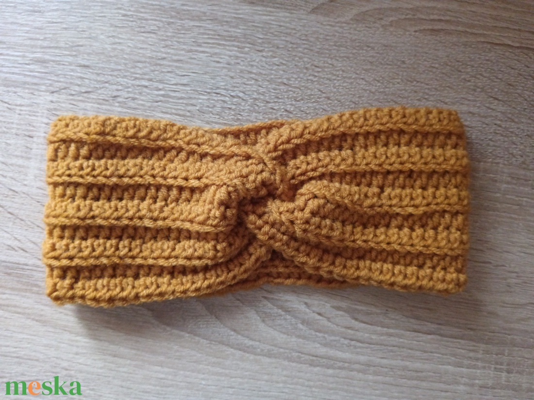 Horgolt fejpánt - ruha & divat - sál, sapka, kendő - fejpánt - Meska.hu