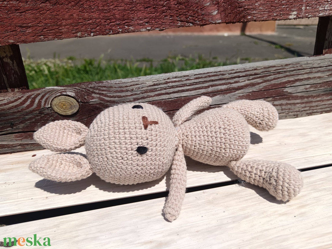 Horgolt nyuszi   - játék & sport - plüssállat & játékfigura - nyuszi - Meska.hu