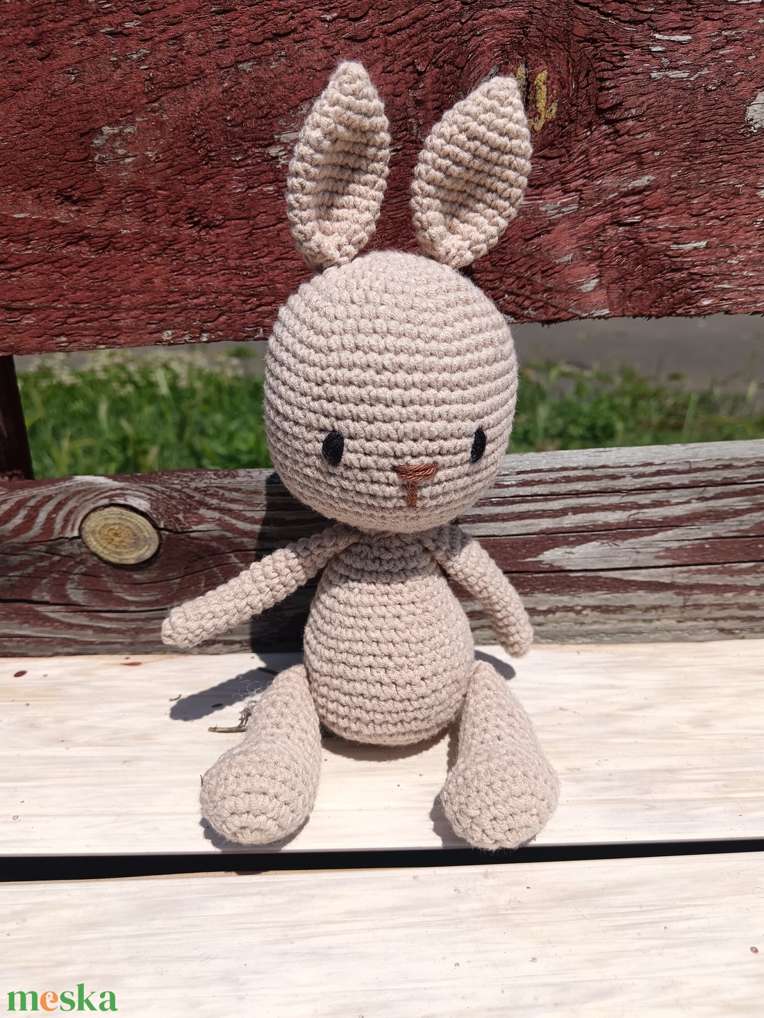 Horgolt nyuszi   - játék & sport - plüssállat & játékfigura - nyuszi - Meska.hu