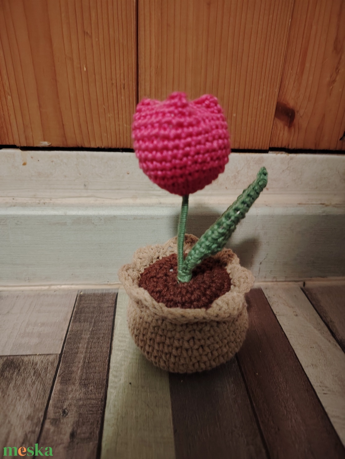 Horgolt tulipán  - otthon & életmód - dekoráció - Meska.hu