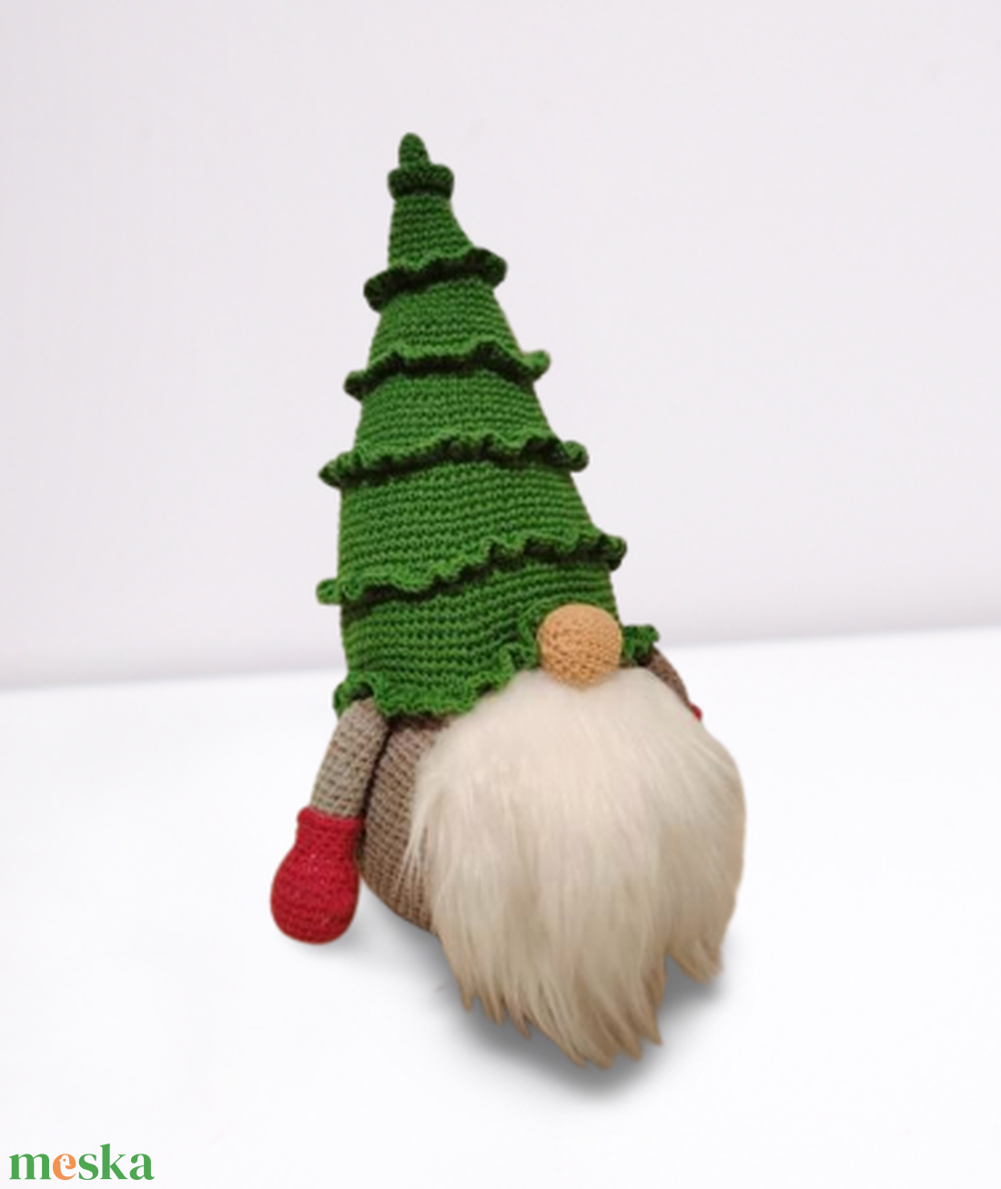 Horgolt fenyőfa manó - karácsony - karácsonyi lakásdekoráció - karácsonyfa, grincsfa - Meska.hu