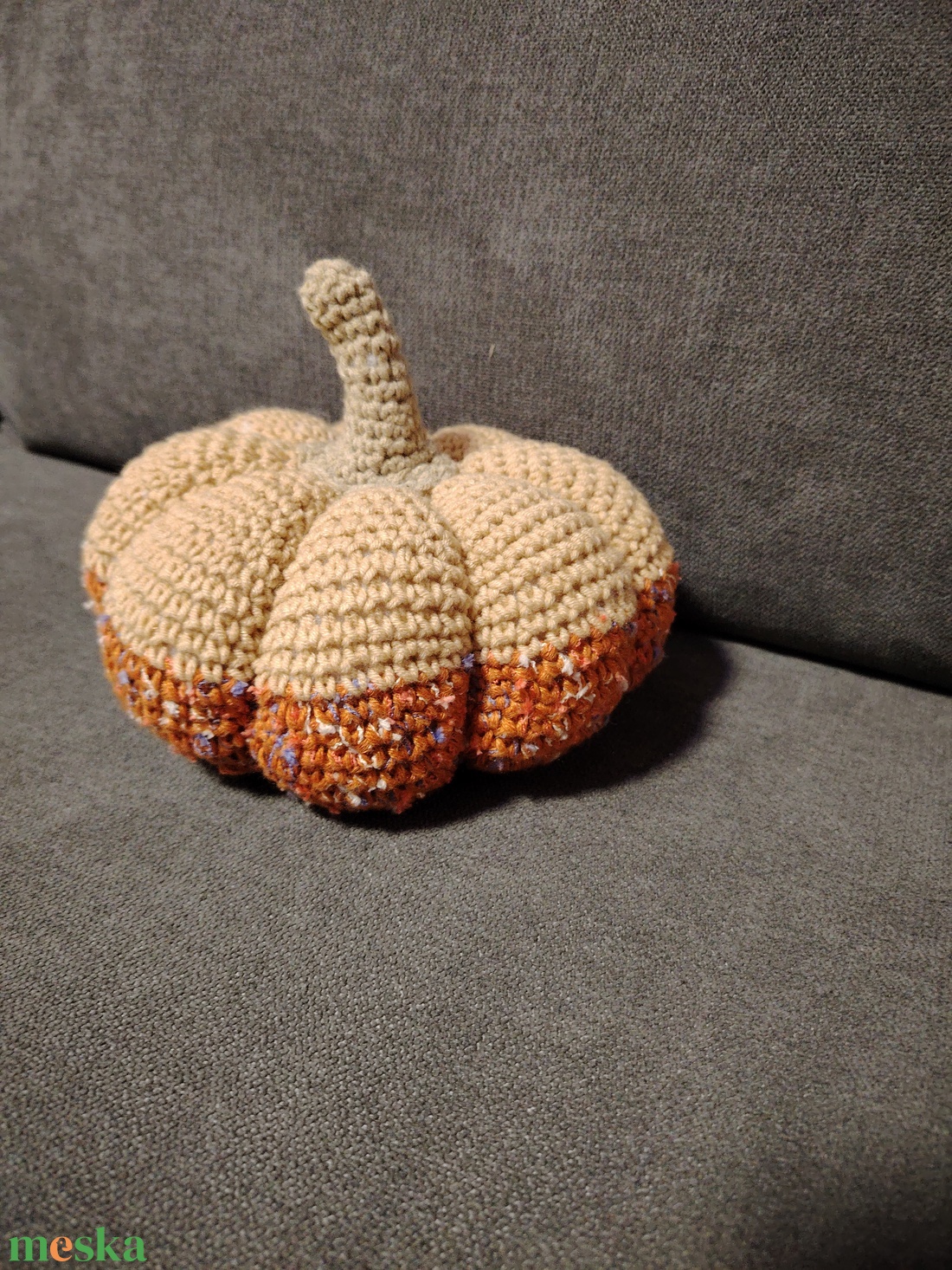 Horgolt tök - kellékek & szerszámok - dekorációs kellékek - őszi dekor - őszi dekortök - Meska.hu