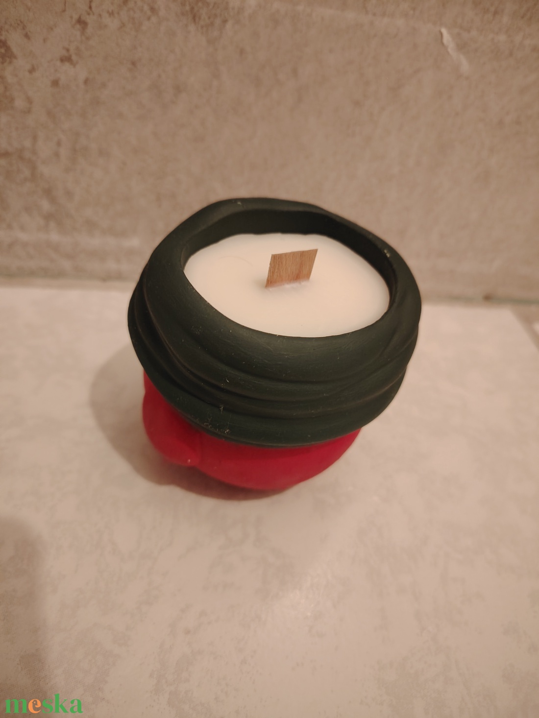 Mikulásos gyertya - karácsony - karácsonyi lakásdekoráció - karácsonyi illatgyertya, mécses - Meska.hu