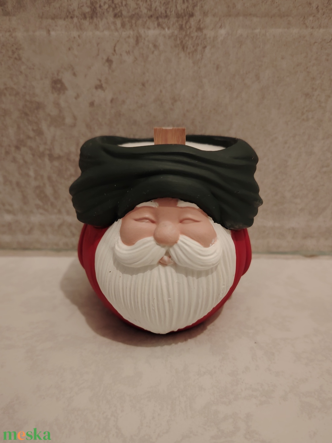 Mikulásos gyertya - karácsony - karácsonyi lakásdekoráció - karácsonyi illatgyertya, mécses - Meska.hu