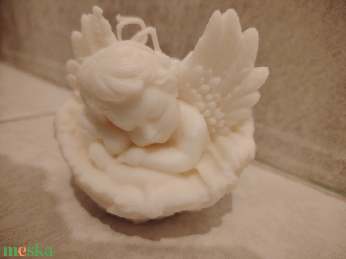 Angyalka gyertya - karácsony - karácsonyi lakásdekoráció - karácsonyi illatgyertya, mécses - Meska.hu