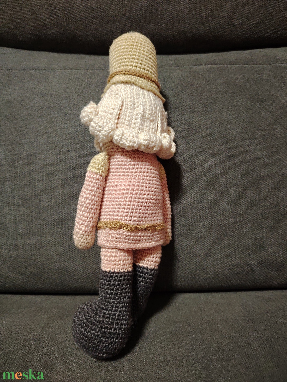 Horgolt diótörő - karácsony - karácsonyi lakásdekoráció - karácsonyi manók, figurák - Meska.hu