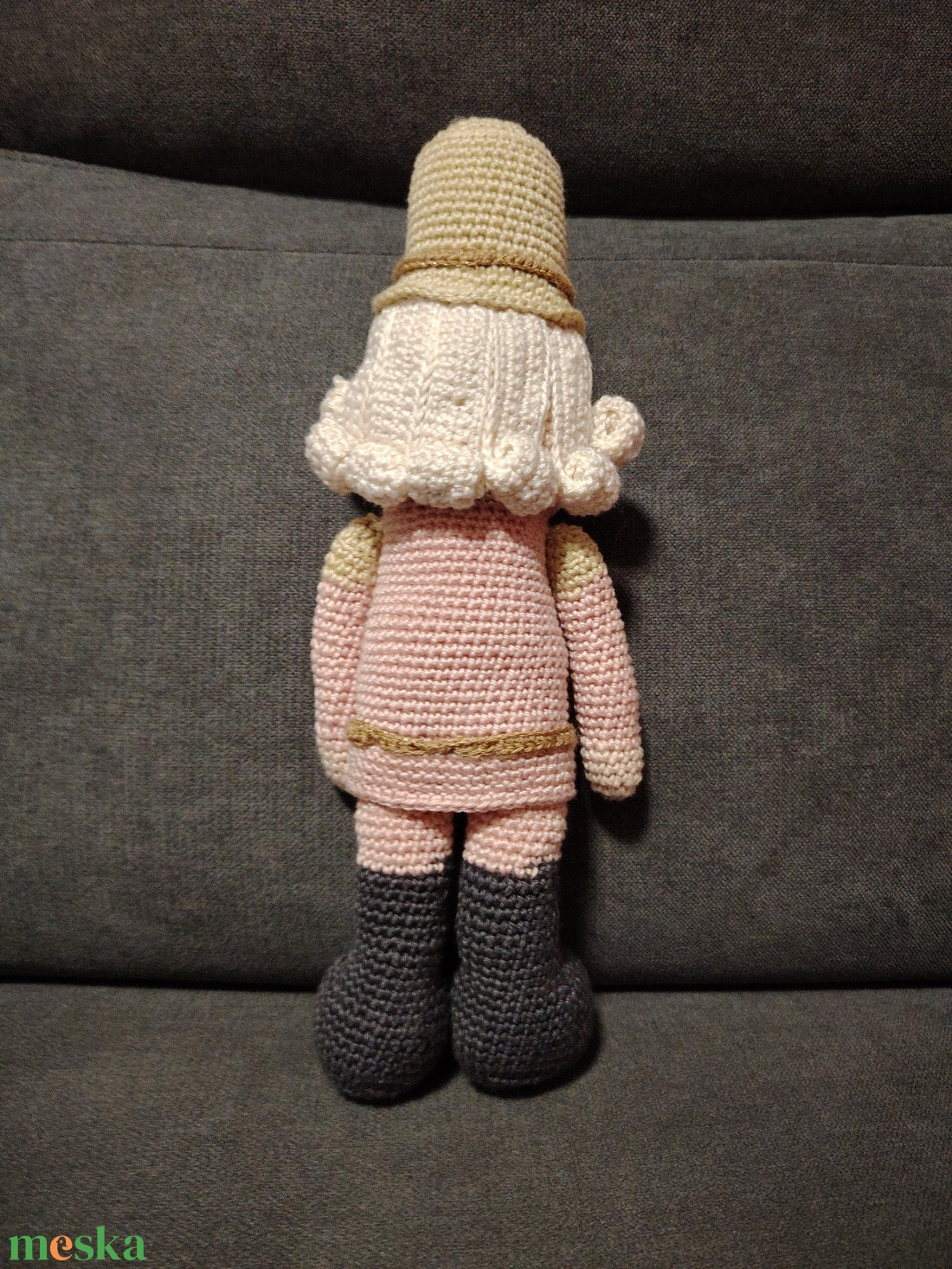 Horgolt diótörő - karácsony - karácsonyi lakásdekoráció - karácsonyi manók, figurák - Meska.hu