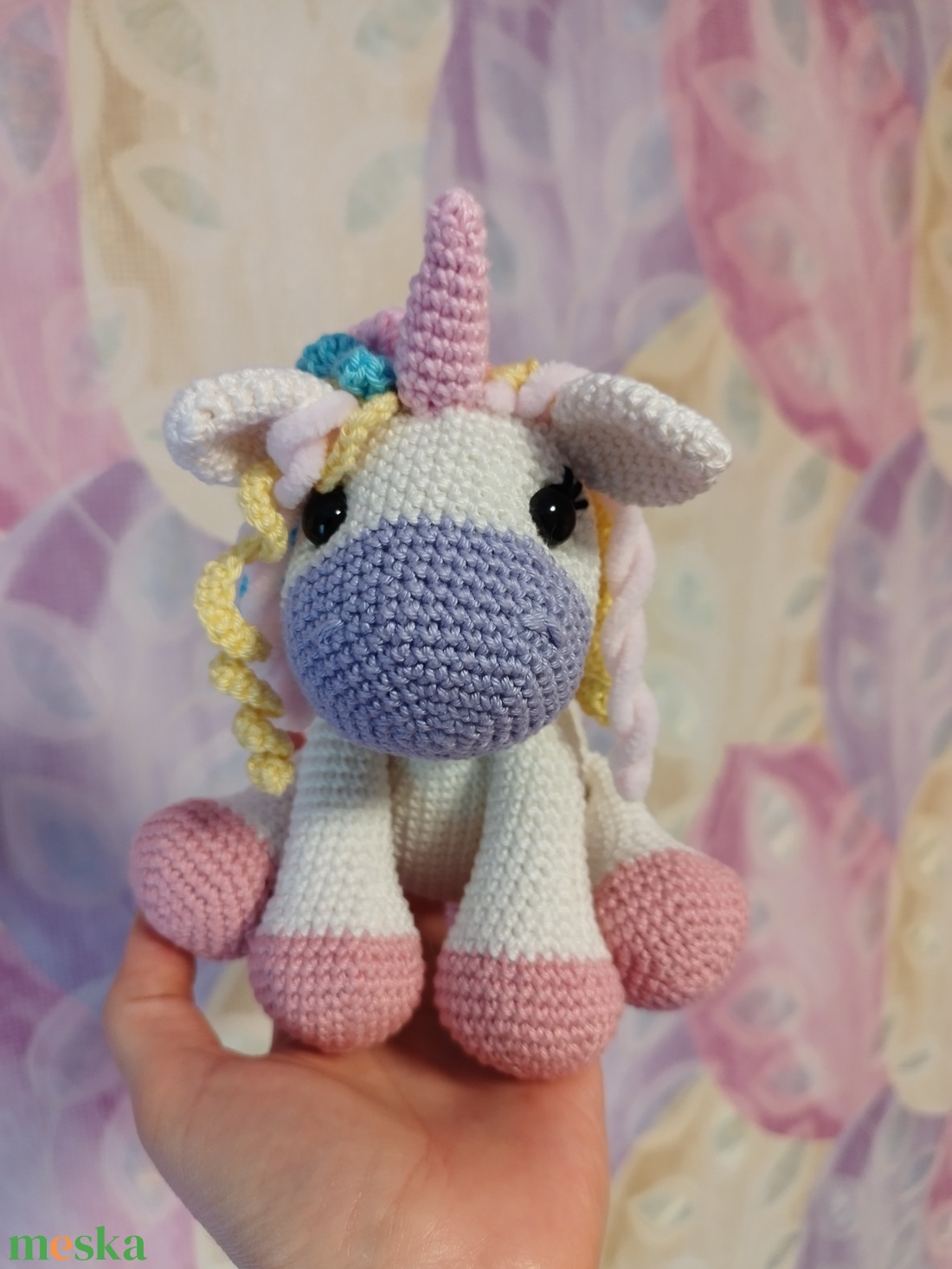 Amigurumi horgolt szivárvány unikornis - játék & sport - plüssállat & játékfigura - unikornis - Meska.hu Amigurumi horgolt szivárvány unikornis - játék & sport - plüssállat & játékfigura - unikornis - Meska.hu