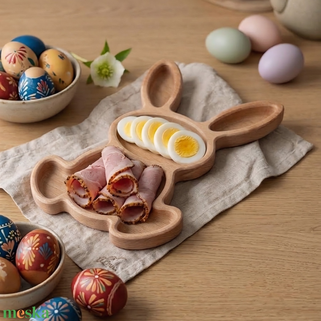 Húsvéti Nyuszika - ünnepi díszek, dekorációk - húsvéti díszek és dekorációk - húsvéti tálalás - Meska.hu