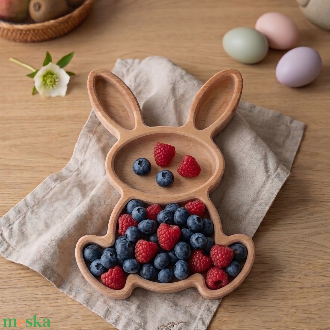 Húsvéti Nyuszika - ünnepi díszek, dekorációk - húsvéti díszek és dekorációk - húsvéti tálalás - Meska.hu