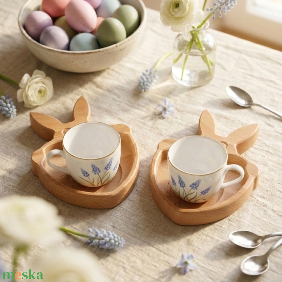 Csupaszív Nyuszi - Párban - ünnepi díszek, dekorációk - húsvéti díszek és dekorációk - húsvéti tálalás - Meska.hu