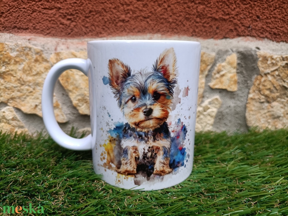 Yorkshire terrier bögre - otthon & életmód - konyhafelszerelés, tálalás - tálalás - bögre & csésze - Meska.hu Yorkshire terrier bögre - otthon & életmód - konyhafelszerelés, tálalás - tálalás - bögre & csésze - Meska.hu