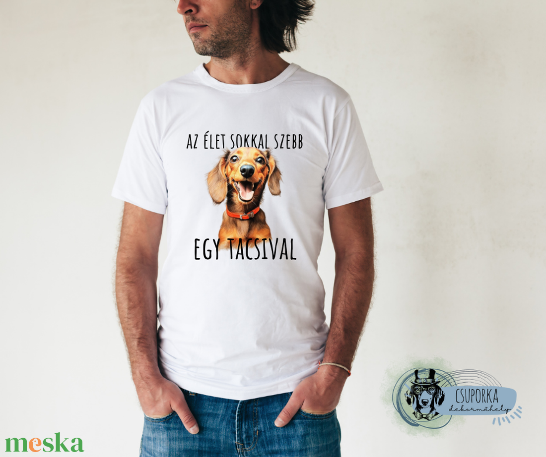 Tacsis póló - unisex - ruha & divat - női ruha - póló, felső - Meska.hu Tacsis póló - unisex - ruha & divat - női ruha - póló, felső - Meska.hu
