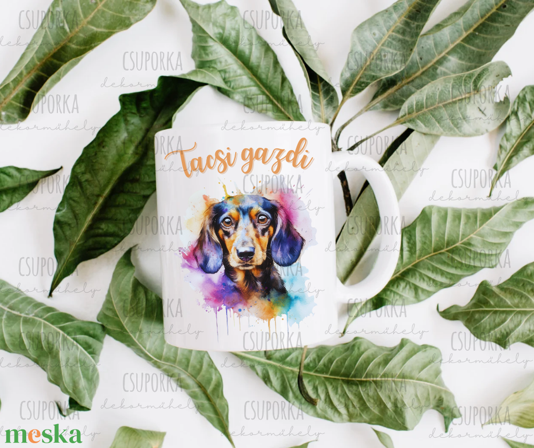 Tacskós bögre - tacsi gazdi - otthon & életmód - konyhafelszerelés, tálalás - tálalás - bögre & csésze - Meska.hu Tacskós bögre - tacsi gazdi - otthon & életmód - konyhafelszerelés, tálalás - tálalás - bögre & csésze - Meska.hu