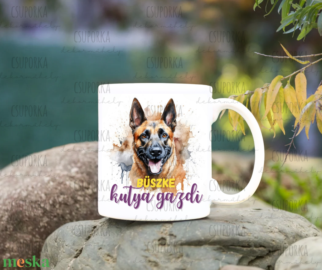 Kutyás bögre - Malinois - otthon & életmód - konyhafelszerelés, tálalás - tálalás - bögre & csésze - Meska.hu Kutyás bögre - Malinois - otthon & életmód - konyhafelszerelés, tálalás - tálalás - bögre & csésze - Meska.hu