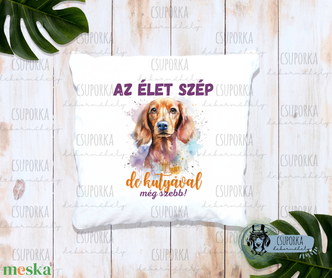 Párnahuzat kutyás - Tacsival szép 1 - otthon & életmód - lakástextil - párna & párnahuzat - Meska.hu Párnahuzat kutyás - Tacsival szép 1 - otthon & életmód - lakástextil - párna & párnahuzat - Meska.hu