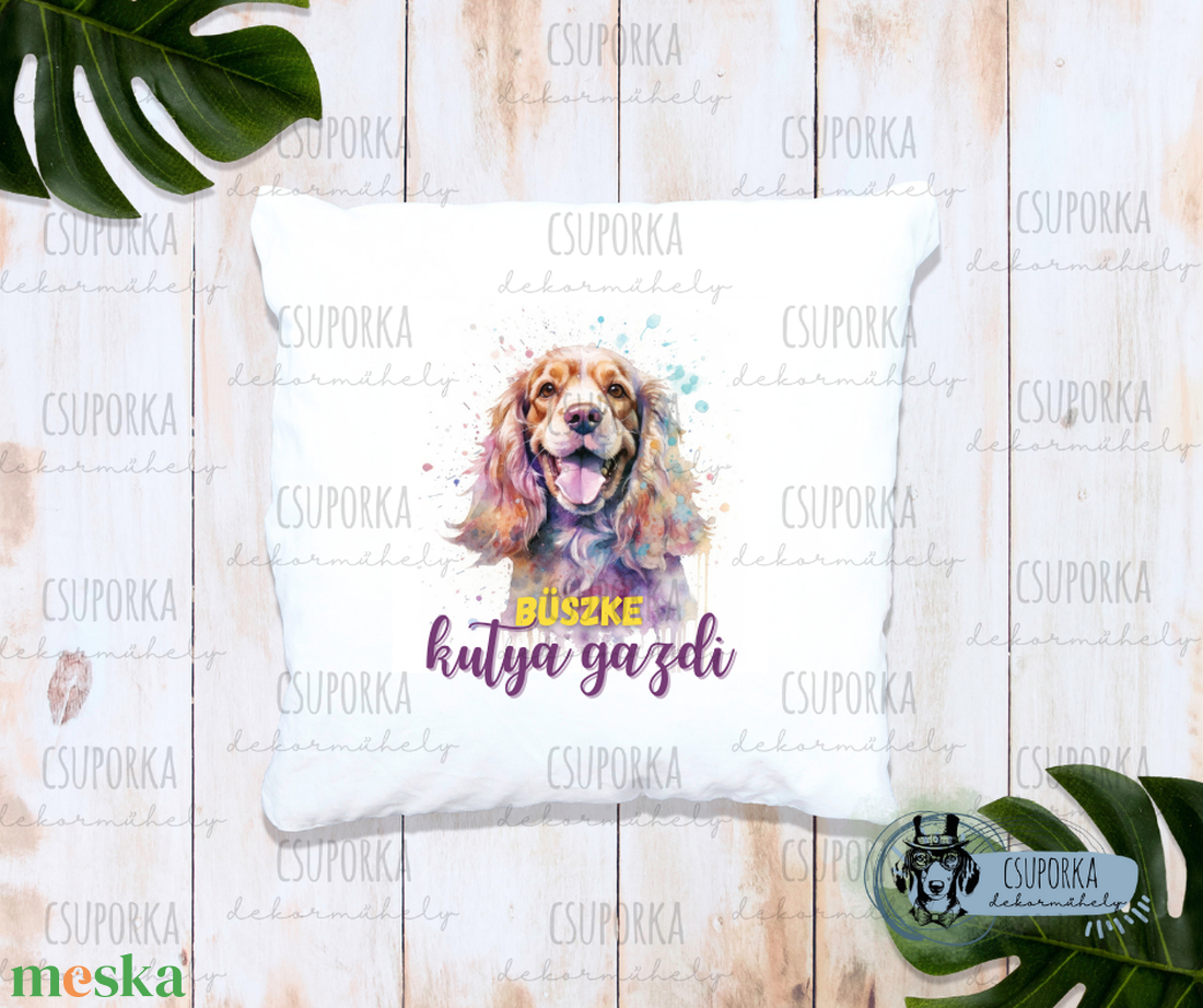 Párnahuzat kutyás - spániel - otthon & életmód - lakástextil - párna & párnahuzat - Meska.hu Párnahuzat kutyás - spániel - otthon & életmód - lakástextil - párna & párnahuzat - Meska.hu