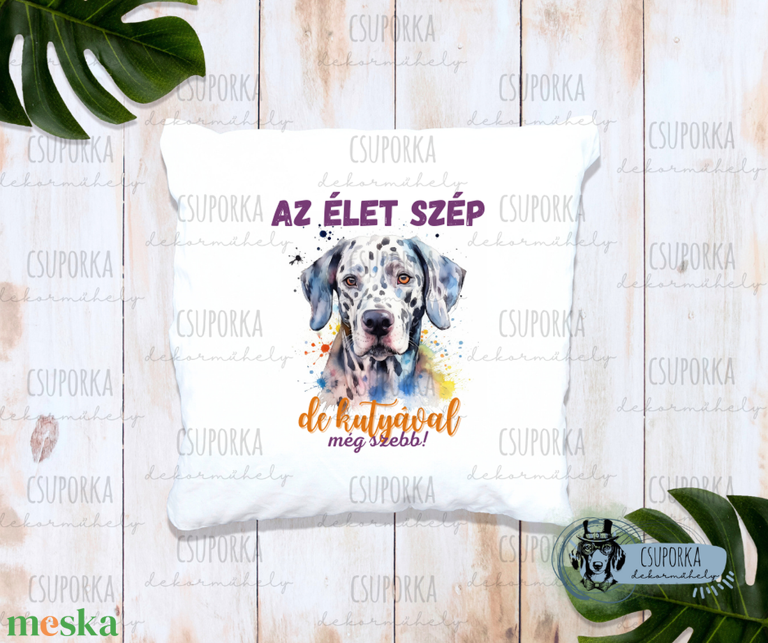 Párnahuzat kutyás - dalmata - otthon & életmód - lakástextil - párna & párnahuzat - Meska.hu Párnahuzat kutyás - dalmata - otthon & életmód - lakástextil - párna & párnahuzat - Meska.hu