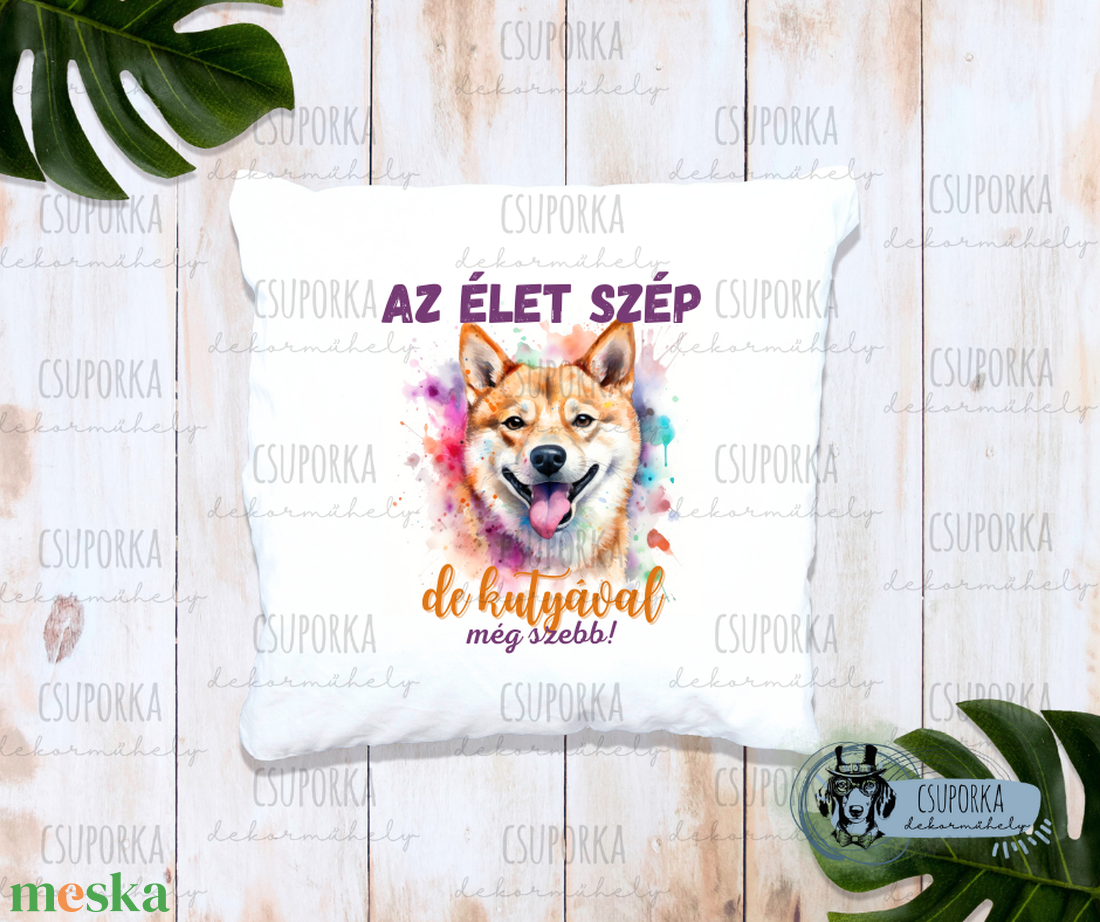 Párnahuzat kutyás - Akita inu - otthon & életmód - lakástextil - párna & párnahuzat - Meska.hu Párnahuzat kutyás - Akita inu - otthon & életmód - lakástextil - párna & párnahuzat - Meska.hu