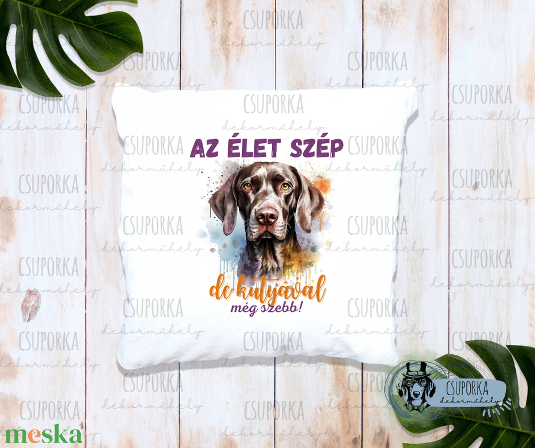 Párnahuzat kutyás - német vizsla - otthon & életmód - lakástextil - párna & párnahuzat - Meska.hu Párnahuzat kutyás - német vizsla - otthon & életmód - lakástextil - párna & párnahuzat - Meska.hu