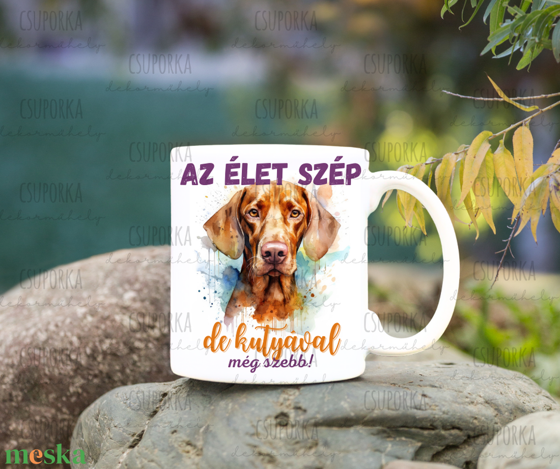 Kutyás bögre - Vizsla - otthon & életmód - konyhafelszerelés, tálalás - tálalás - bögre & csésze - Meska.hu Kutyás bögre - Vizsla - otthon & életmód - konyhafelszerelés, tálalás - tálalás - bögre & csésze - Meska.hu