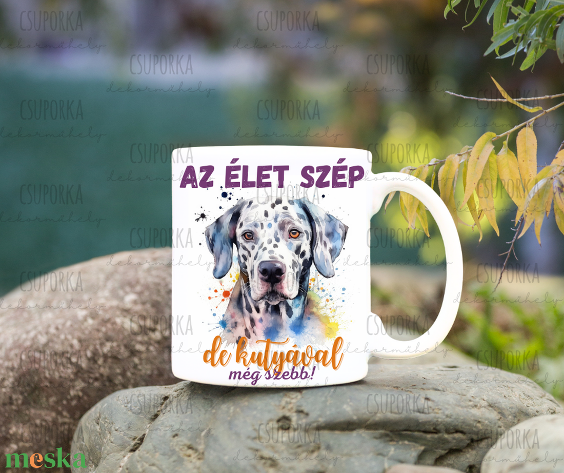 Kutyás bögre - Dalmata - otthon & életmód - konyhafelszerelés, tálalás - tálalás - bögre & csésze - Meska.hu Kutyás bögre - Dalmata - otthon & életmód - konyhafelszerelés, tálalás - tálalás - bögre & csésze - Meska.hu