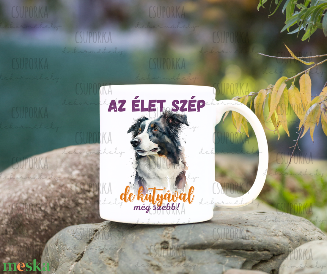 Kutyás bögre - Border Collie - otthon & életmód - konyhafelszerelés, tálalás - tálalás - bögre & csésze - Meska.hu Kutyás bögre - Border Collie - otthon & életmód - konyhafelszerelés, tálalás - tálalás - bögre & csésze - Meska.hu