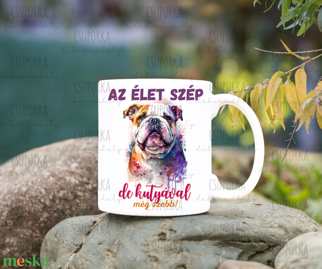 Kutyás bögre - Angol bulldog - otthon & életmód - konyhafelszerelés, tálalás - tálalás - bögre & csésze - Meska.hu Kutyás bögre - Angol bulldog - otthon & életmód - konyhafelszerelés, tálalás - tálalás - bögre & csésze - Meska.hu