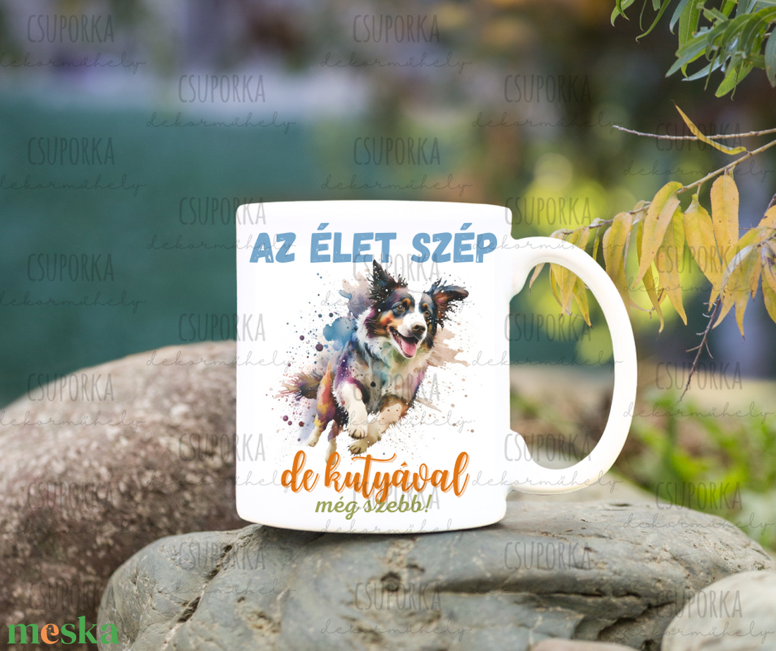 Kutyás bögre - Border Collie 2 - otthon & életmód - konyhafelszerelés, tálalás - tálalás - bögre & csésze - Meska.hu Kutyás bögre - Border Collie 2 - otthon & életmód - konyhafelszerelés, tálalás - tálalás - bögre & csésze - Meska.hu