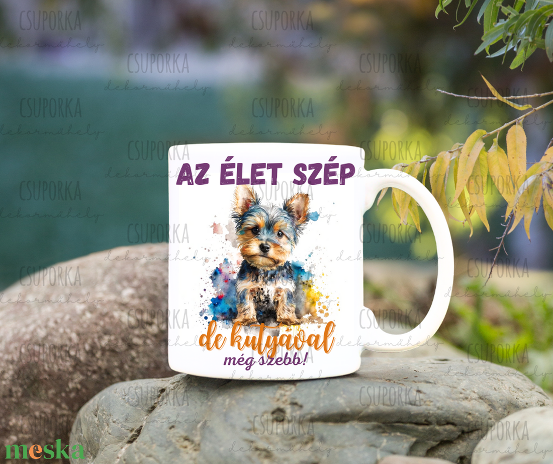 Kutyás bögre - Yorki - otthon & életmód - konyhafelszerelés, tálalás - tálalás - bögre & csésze - Meska.hu Kutyás bögre - Yorki - otthon & életmód - konyhafelszerelés, tálalás - tálalás - bögre & csésze - Meska.hu