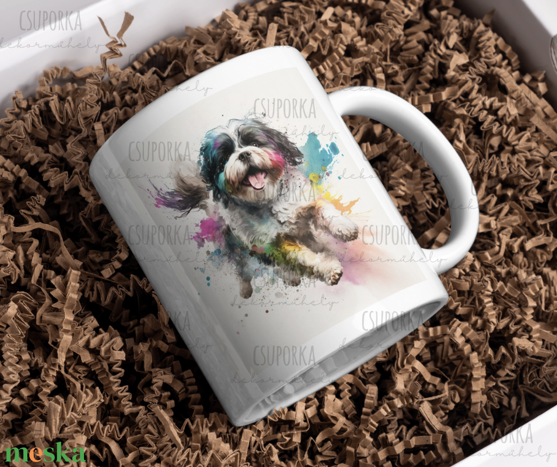 Kutyás bögre - Bichon tarka - otthon & életmód - konyhafelszerelés, tálalás - tálalás - bögre & csésze - Meska.hu Kutyás bögre - Bichon tarka - otthon & életmód - konyhafelszerelés, tálalás - tálalás - bögre & csésze - Meska.hu