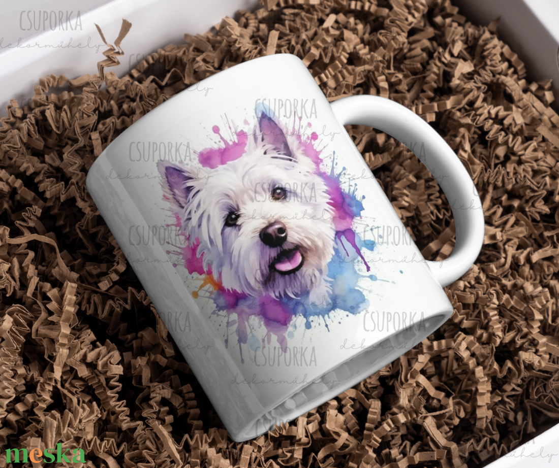 Kutyás bögre - Westie 3 - otthon & életmód - konyhafelszerelés, tálalás - tálalás - bögre & csésze - Meska.hu Kutyás bögre - Westie 3 - otthon & életmód - konyhafelszerelés, tálalás - tálalás - bögre & csésze - Meska.hu