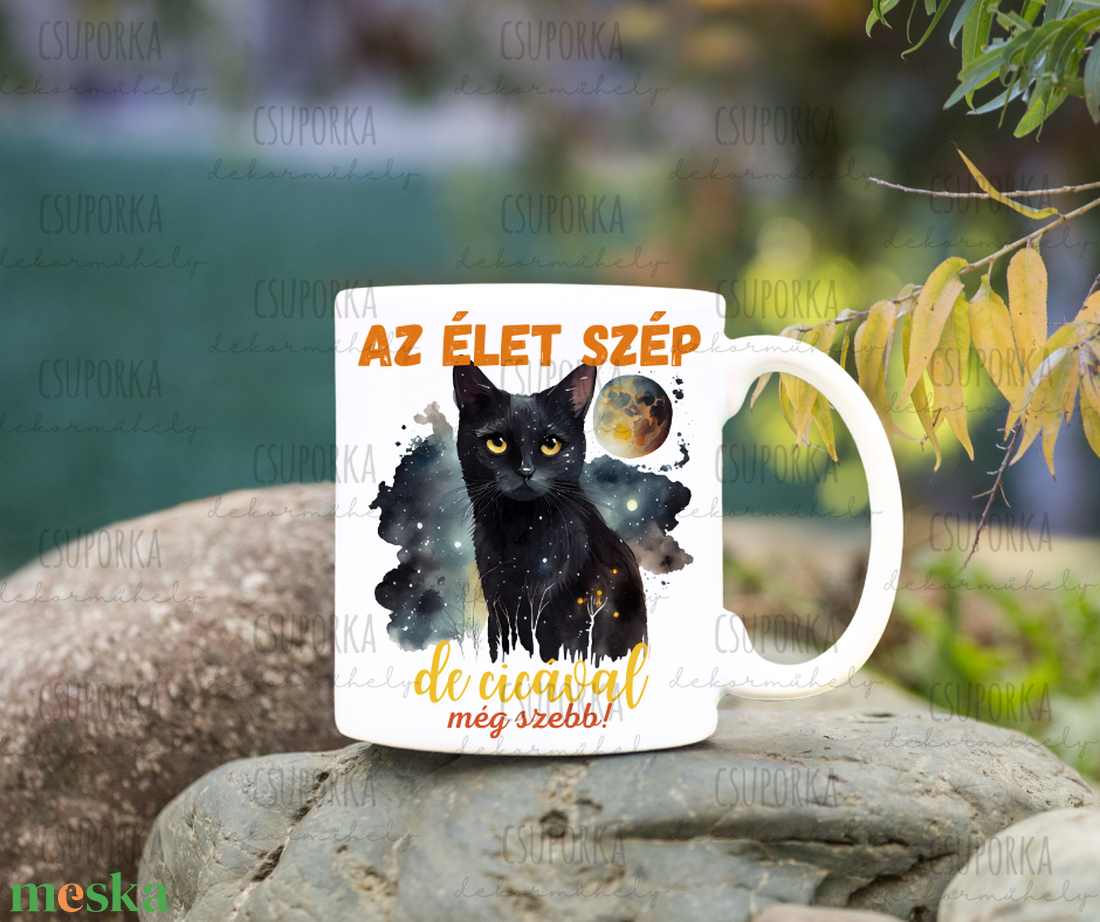 Cicás bögre - fekete cica - otthon & életmód - konyhafelszerelés, tálalás - tálalás - bögre & csésze - Meska.hu Cicás bögre - fekete cica - otthon & életmód - konyhafelszerelés, tálalás - tálalás - bögre & csésze - Meska.hu