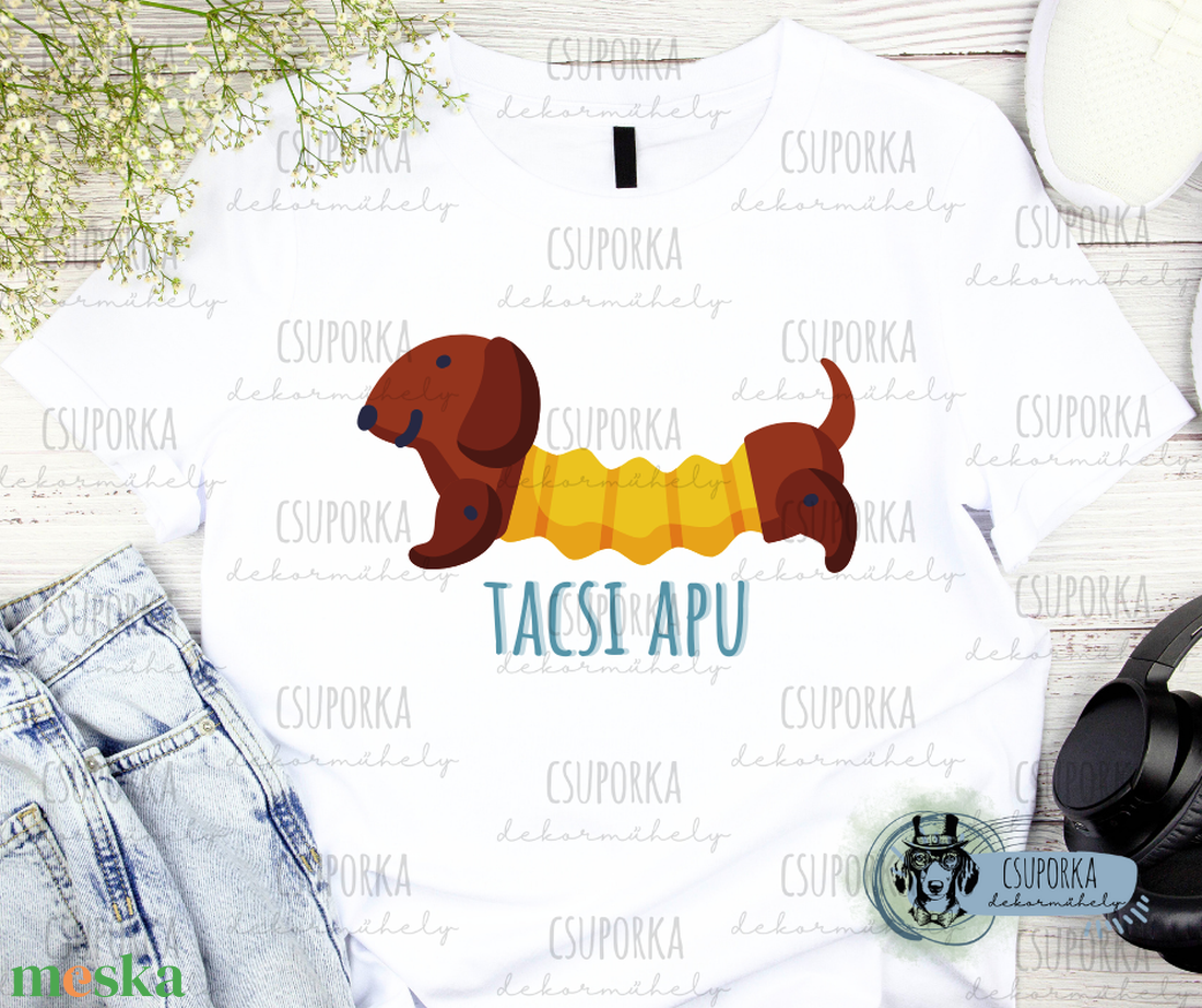 Tacsis unisex póló - tacsi apu 3 - ruha & divat - férfi ruha - póló - Meska.hu Tacsis unisex póló - tacsi apu 3 - ruha & divat - férfi ruha - póló - Meska.hu