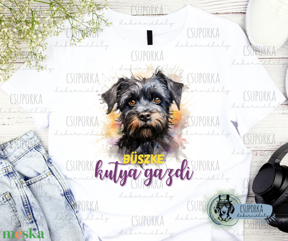 Kutyás unisex póló - buksi - ruha & divat - női ruha - póló, felső - Meska.hu Kutyás unisex póló - buksi - ruha & divat - női ruha - póló, felső - Meska.hu